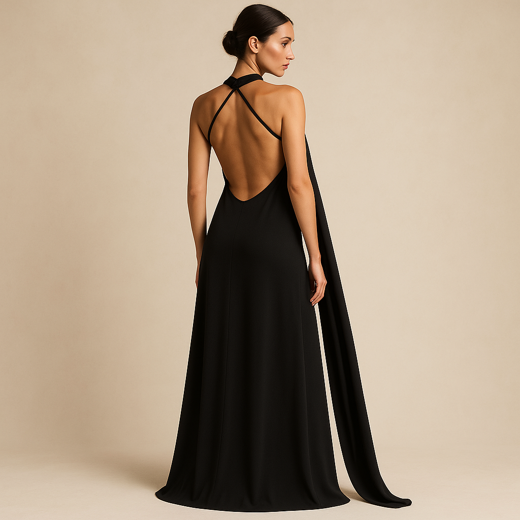 Black Silhouette Drape